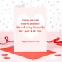 Funny The Cat Is My Favourite Valentines Card, thumbnail 1 of 3