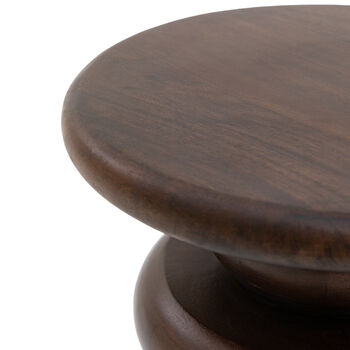 Sculpt Side Table Dark Wood, 4 of 6