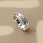 Karma Abundance Unisex Sterling Silver Spinning Ring, thumbnail 1 of 10