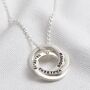 Personalised Sterling Silver Russian Ring Necklace, thumbnail 2 of 6