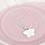 Girl's Personalised Sterling Silver Flower Necklace, thumbnail 1 of 5