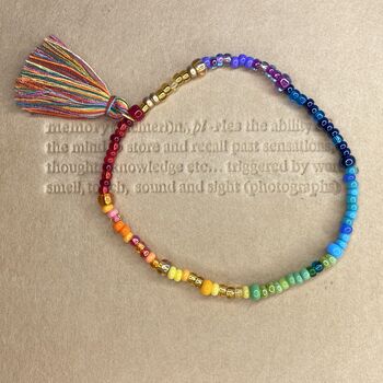 Over The Rainbow Handmade Beaded Bracelet, 4 of 9
