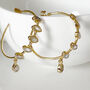 Raining Moonstone Hooped Studs, thumbnail 4 of 10