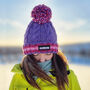 Berries Cable Reflective Super Bobble Hat, thumbnail 1 of 5