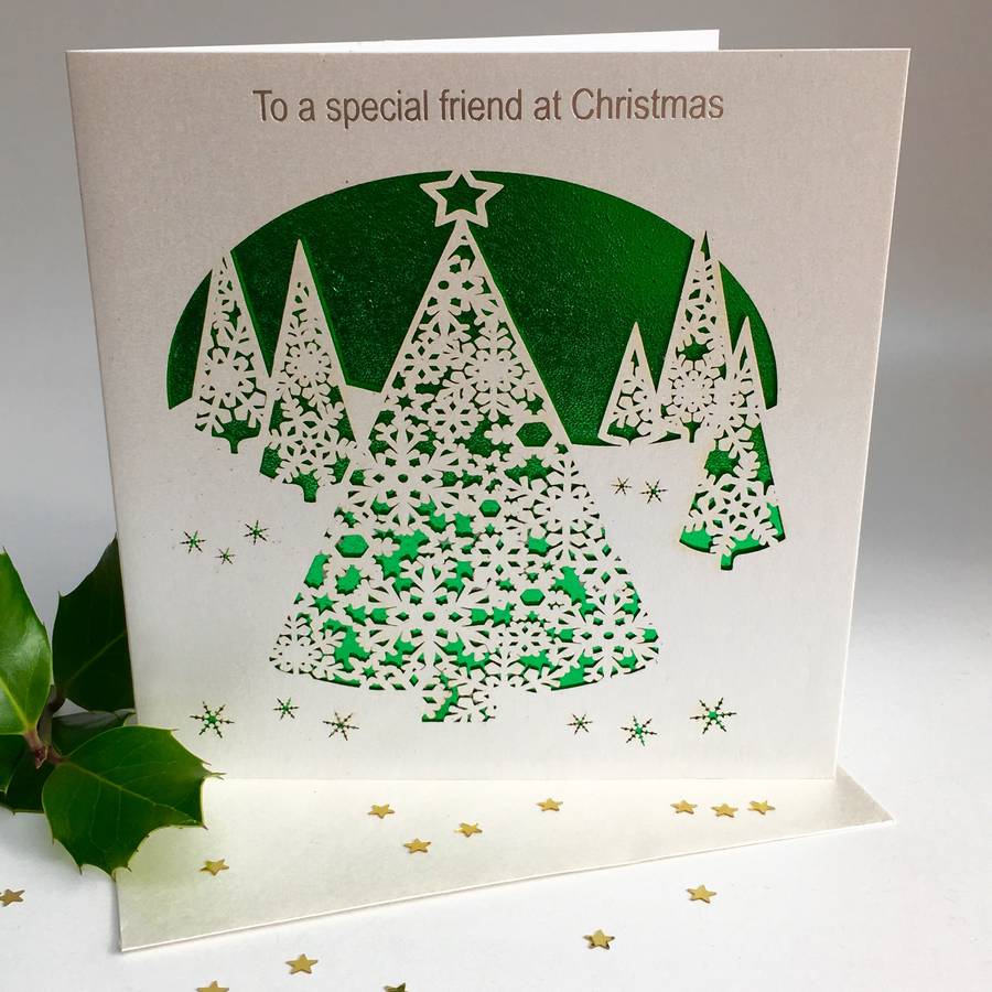 christmas card to a special friend by pink pineapple home &amp; gifts
