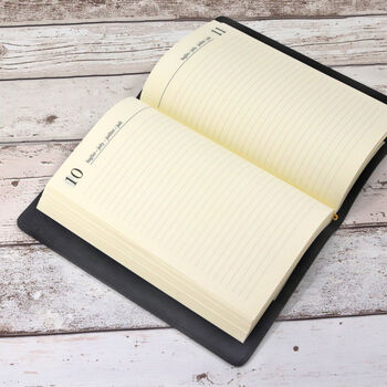 Harris Tweed Personalised Leather Notebook Journal, 12 of 12