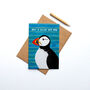 Illustrated Puffin Card For Dad, thumbnail 1 of 4