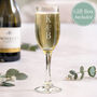 Personalised Couples Initials Flute Glass, thumbnail 4 of 8