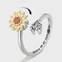 Sterling Silver Adjustable You Are My Sunshine Ring, thumbnail 2 of 5