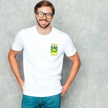 Personalised T Shirt With Small Coat Of Arms, 4 of 12