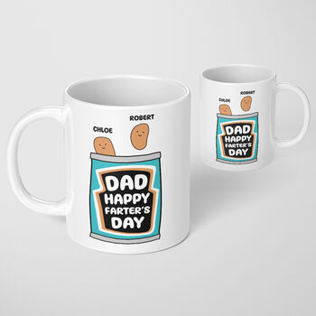 Fathers Day Dad Mug Gift Personalised Human Bean, 2 of 7