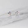 Celestial Diamond Star Stud Earrings, thumbnail 1 of 4