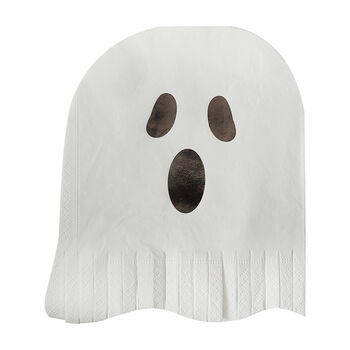 Ghost Fringe Paper Halloween Napkins, 2 of 3