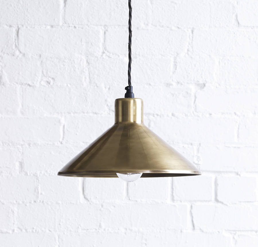 The Thea Pendant Light In Brass By Pooky Lighting