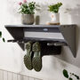 Grey Wooden Wall Wellington Boot Rack, thumbnail 1 of 6