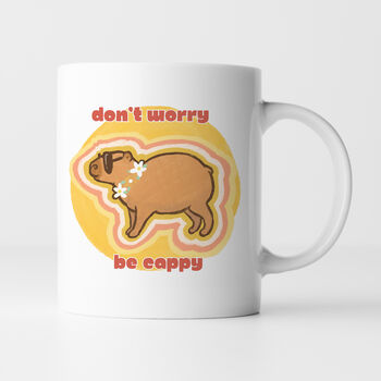 Capybara Mug 'Don't Worry, Be Cappy', 2 of 2