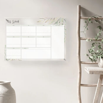 Eucalyptus Acrylic Weekly Planner Whiteboard, 5 of 8