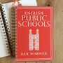 'English Public Schools' Upcycled Notebook, thumbnail 1 of 5
