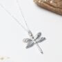 Dragonfly Sterling Silver Necklace, thumbnail 1 of 5