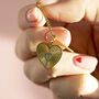 Gold Plated Heart Necklace With Mother Of Pearl, thumbnail 1 of 6