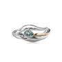 Flowing Teardrop Blue Topaz Ring, thumbnail 7 of 8