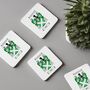 Set Of Four Coat Of Arms Coasters – Personalised Gift, thumbnail 2 of 6