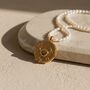 Zodiac And Freshwater Pearl 18k Gold Plated Necklace, thumbnail 3 of 4