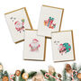 Ho Ho Ho Christmas Plantable Seed Paper Cards Four Pack, thumbnail 1 of 2