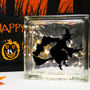Halloween Witch Light Up Glass Block, thumbnail 1 of 5