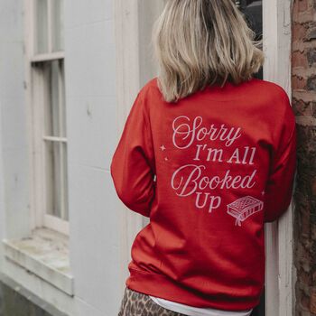 All Booked Up Slogan Sweatshirt, 4 of 9