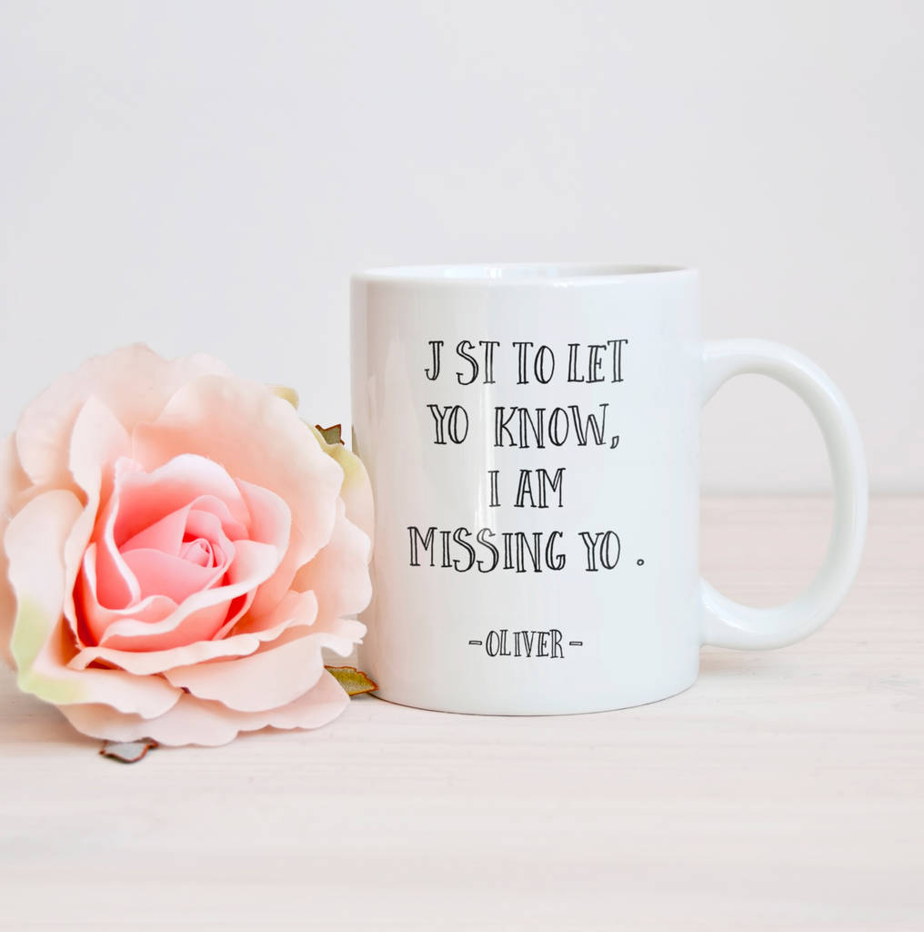Personalised I Am Missing You Mug By Hope And Halcyon 