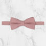 Wedding Handmade 100% Cotton Suede Tie In Pink, thumbnail 8 of 8