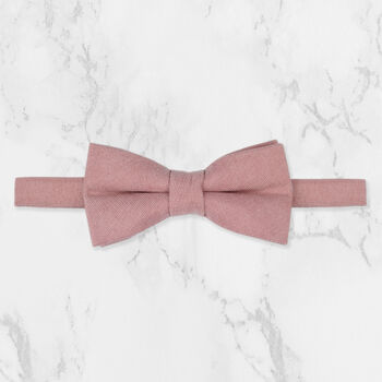 Wedding Handmade 100% Cotton Suede Tie In Pink, 8 of 8