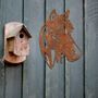 Rusted Metal Horse Head Stables Decor Wall Art, thumbnail 9 of 10