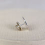 Sterling Silver Personalised Initial Tie Pin, thumbnail 2 of 3