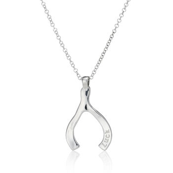 Personalised Maxi Wishbone Necklace, 5 of 10