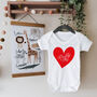 Personalised Daddy Or Mummy + Me Heart Babygrow, thumbnail 1 of 7