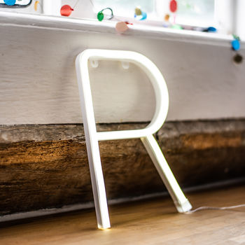 Personalised Neon Letter Light, 3 of 4