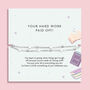 Your Hard Work Paid Off Bracelet | Exam Results And Congratulations Gift, thumbnail 1 of 11