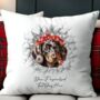 Personalised Christmas Dachshund Break Through, thumbnail 5 of 10