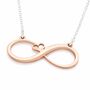 Infinity Necklace Bronze Anniversary Eight Years Gift For Her, thumbnail 4 of 5