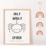 'Incy Wincy Spider' Nursery Rhyme Print, thumbnail 3 of 5