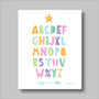 Alphabet Multi Scandi Nursery Print, thumbnail 2 of 5