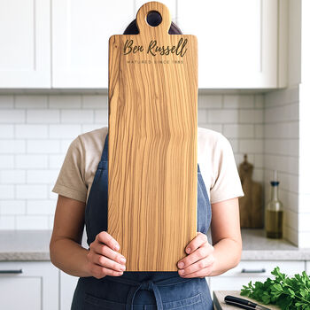 Personalised Large Italian Olive Wood Serving Board, 2 of 12