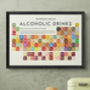 Periodic Table Of Alcoholic Drinks Art Print, thumbnail 2 of 8
