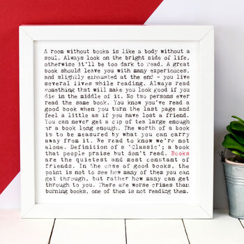 Bookish Quotes Print For Bookworms, Book Lover Gift, 4 of 12