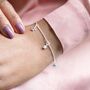 Family Multi Birthstone Star Personalised Bracelet, thumbnail 3 of 10