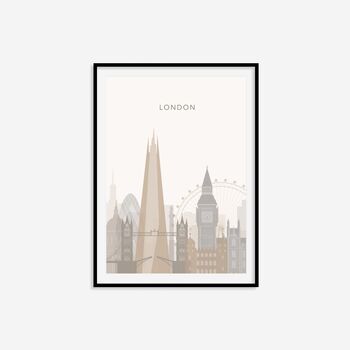 Minimalist London Travel Print, 5 of 8