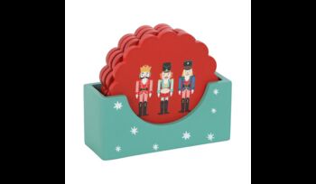 Christmas Nutcracker Coaster Set, 2 of 4