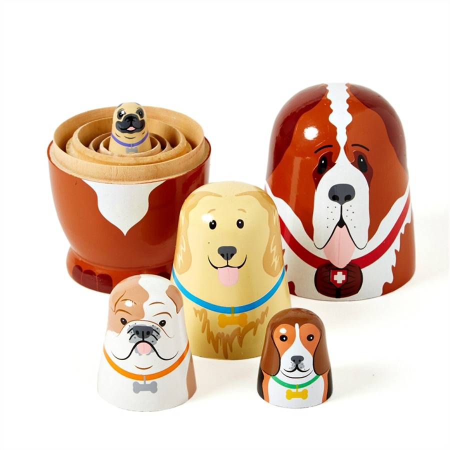 Dog Nesting Doll Set By Posh Totty Designs Interiors
